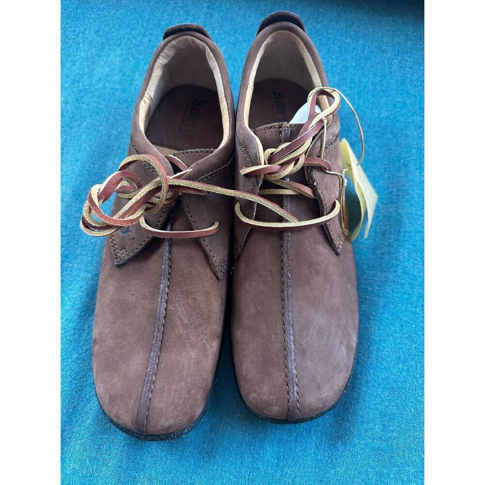 Born Women's Sahara Brown Nubuck Leather Shoes US8 NWT